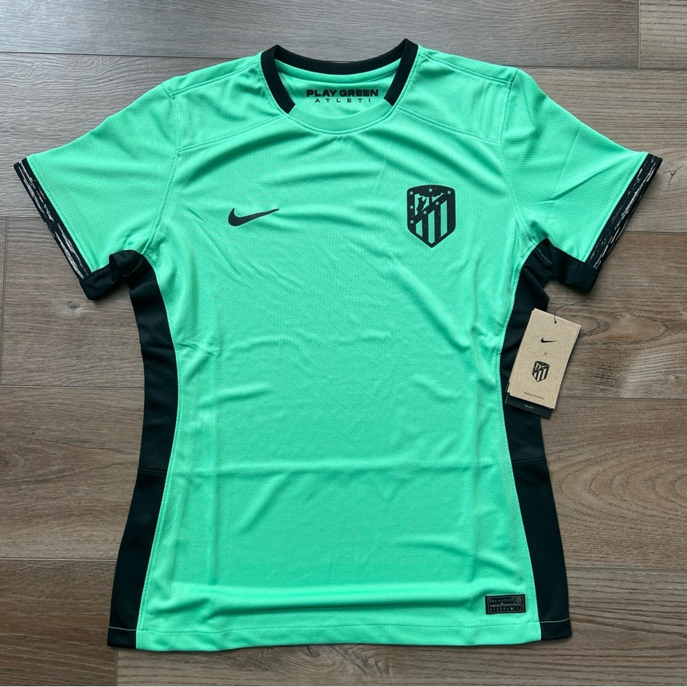 Womens Nike Atletico Madrid Soccer Football Kit Jersey Green DX9831